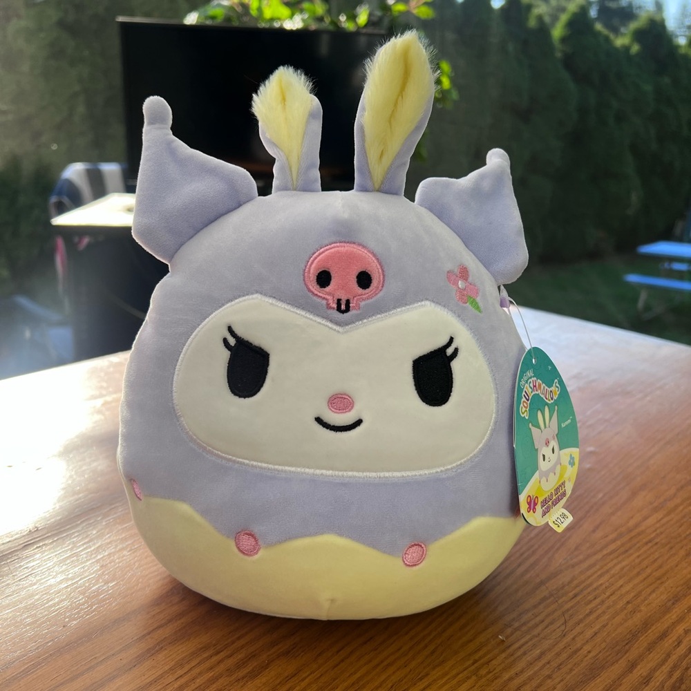 Squishmallows Kuromi Purple and Yellow Stuffed Animal new with Tag Easter